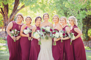 Just in Time for the Holidays A Beautiful Cranberry and White Wedding