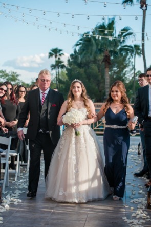 Mom and Dad Walk The Bride