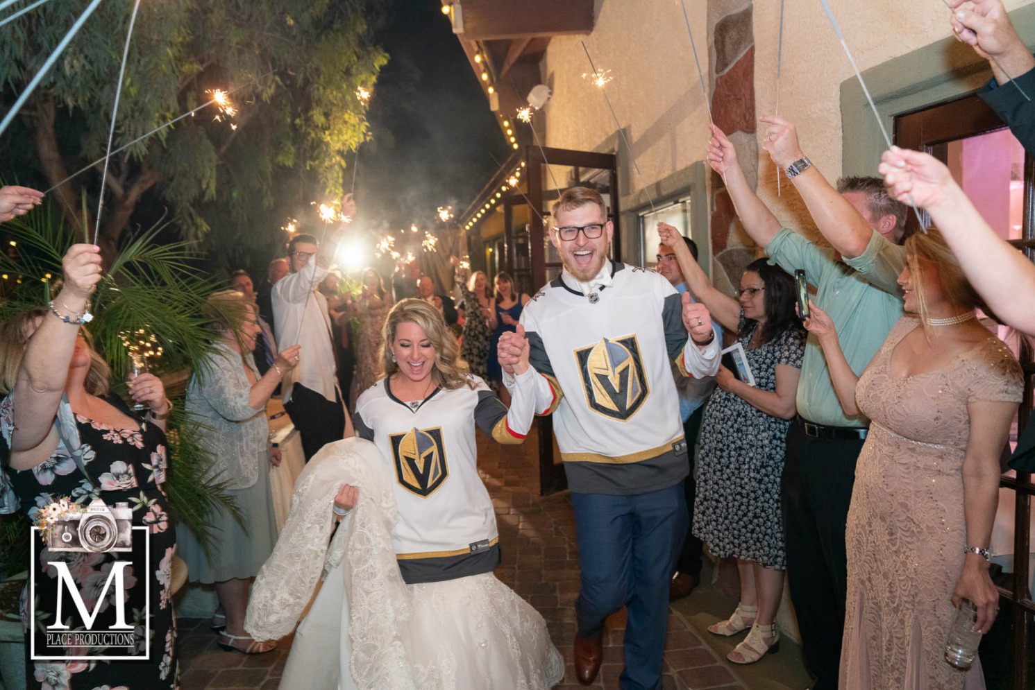 Golden Knights themed wedding at the Grove