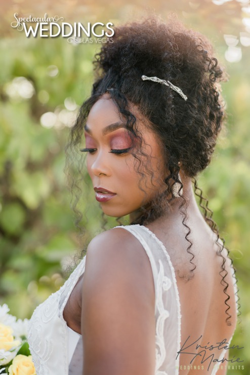 Dreamy bride at the Farm in Brilliant Bridal Gown and makeup by 702