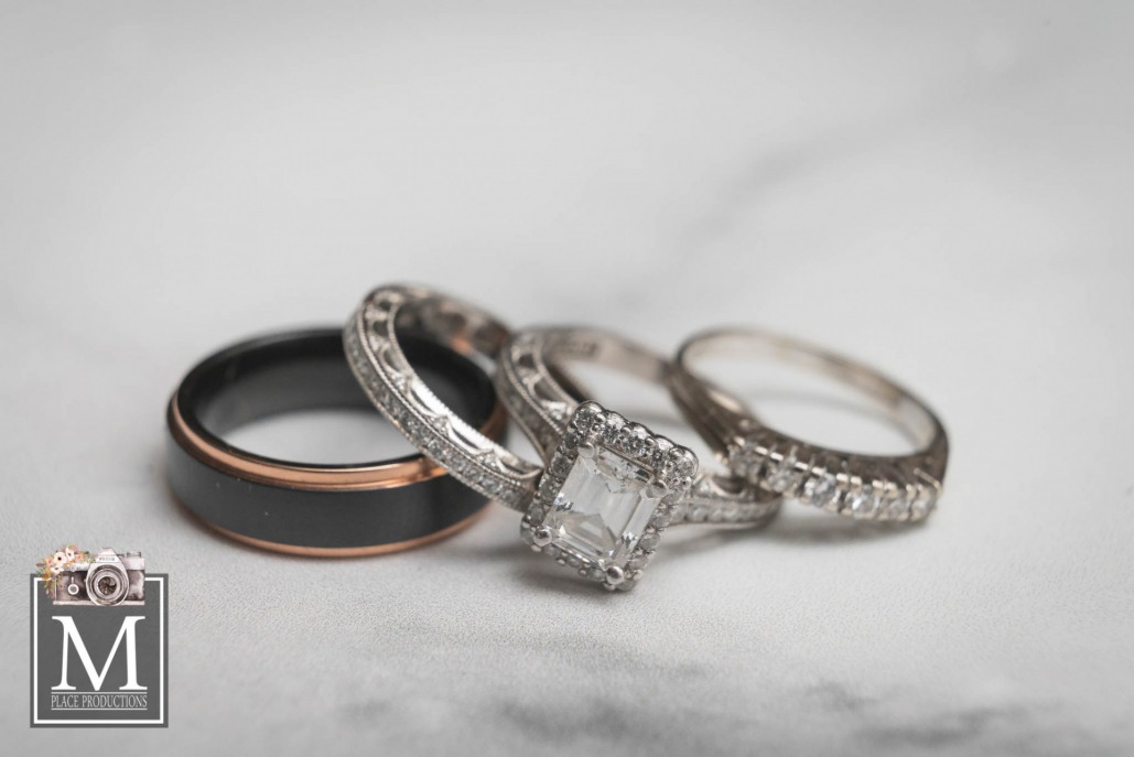 Bride and groom rings