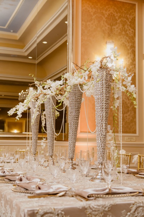 Orchids And Crystals Christmas Wedding