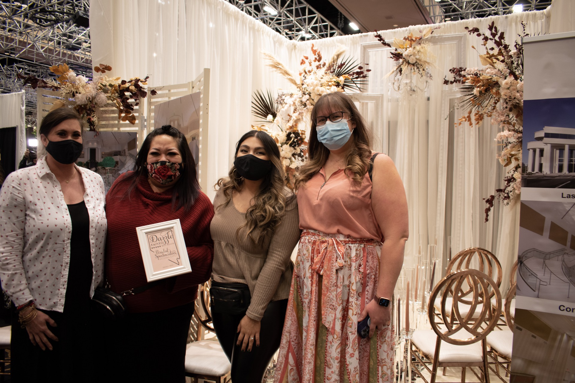 The staff at IPEC LV was excited to win the Bridal Spectacular Expo Dazzle Award