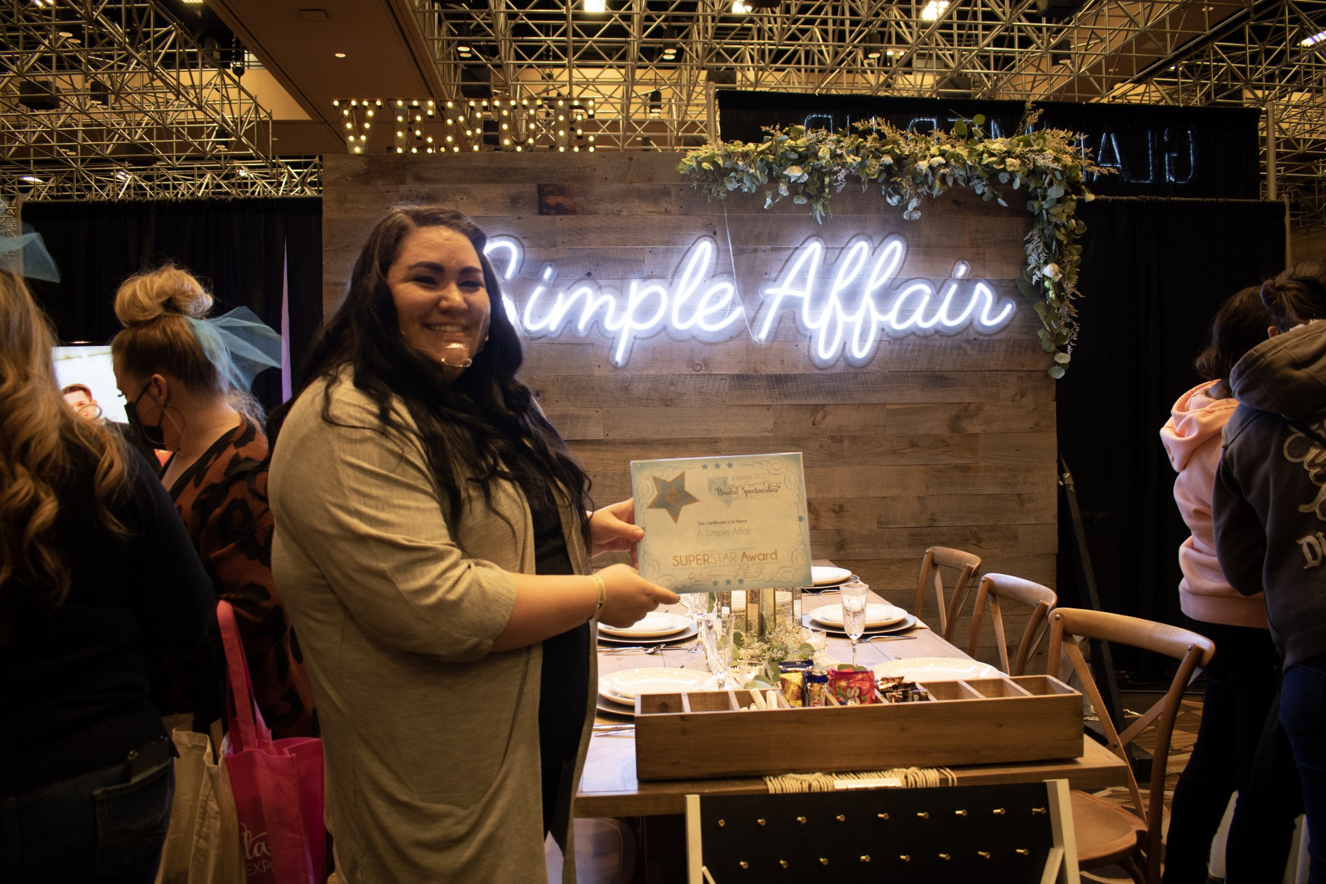 A Simple Affair, Las VEgas WEdding Professionals, were awarded at the Bridal Spectacular