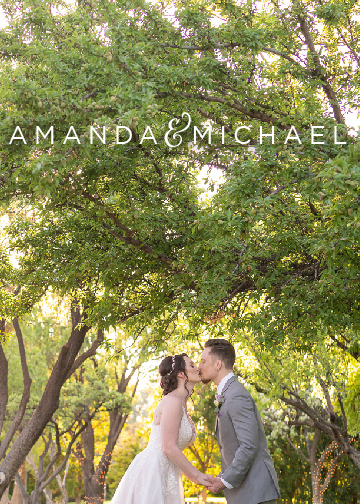 Amanda and Michael's Las Vegas Wedding captured by M Place Productions at the Grove