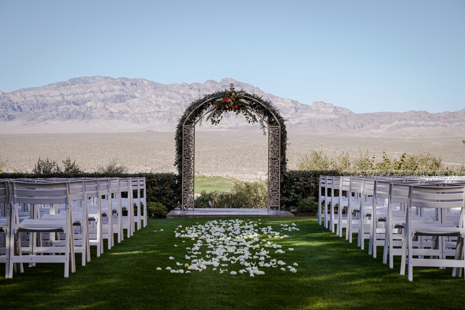 The Ceremony set up at Paiute Las Vegas