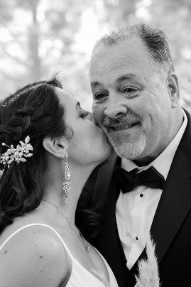 The Las Vegas Bride and her Dad on the wedding day