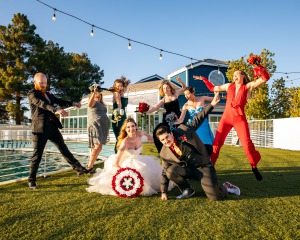 Las Vegas Couple celebrate their Real Las Vegas wedding with a Marvel Avengers theme